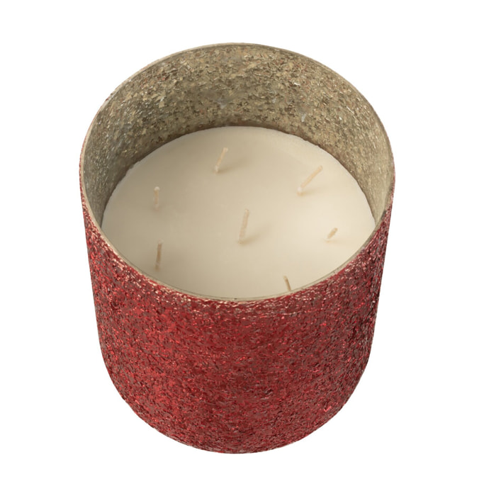 J-Line bougie parfumée Luxuria - Berry Bliss - verre - rouge - extra large - 120H
