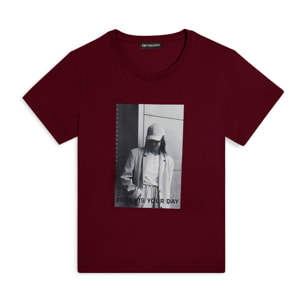 T-shirt donna regular con stampa fotografica