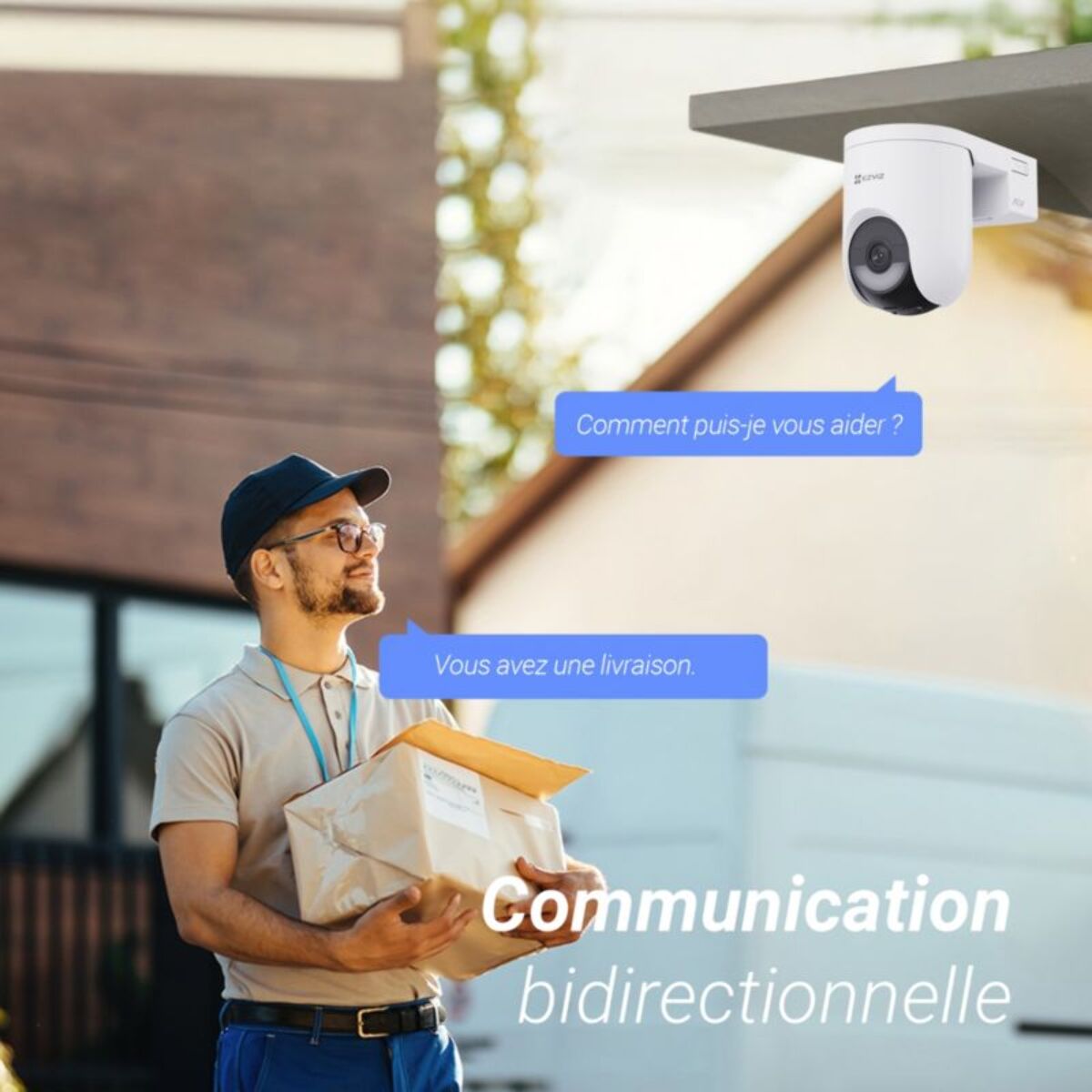 Pack sécurité EZVIZ 2 cam. HB8 Lite+ Panneau Solaire