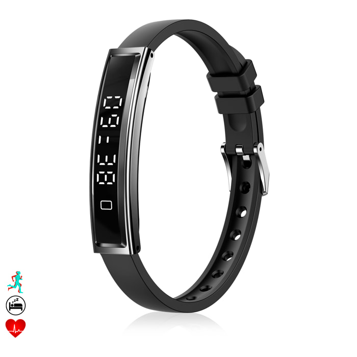 Smartband B3 con monitor intelligente della frequenza cardiaca, sonno e modalità sportive.