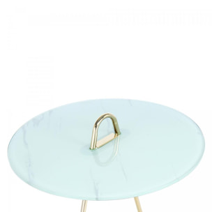 Table basse RUSI Fait à la main en Acier