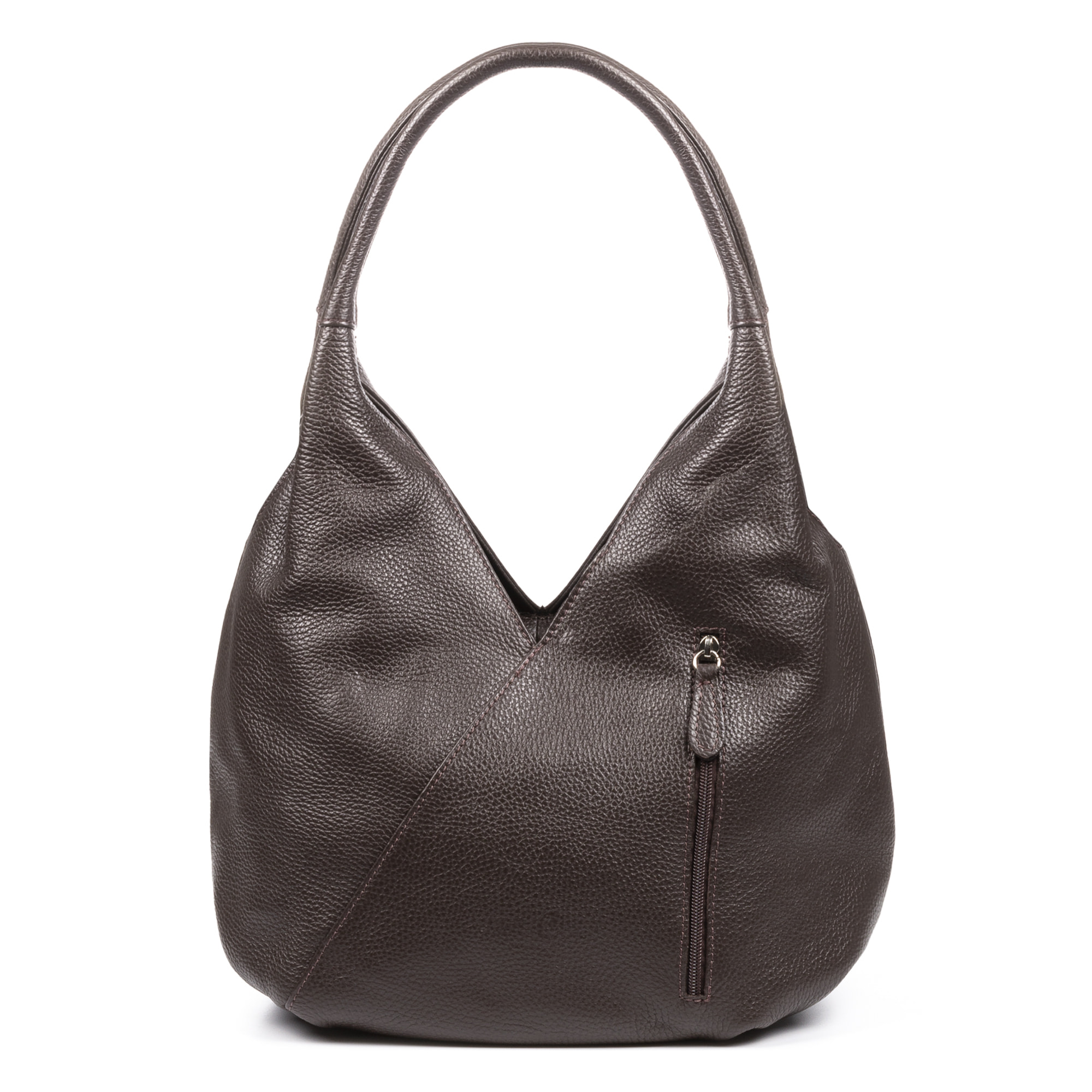 Ponteranica Borsa a spalla Donna. Pelle autentica Dollaro.