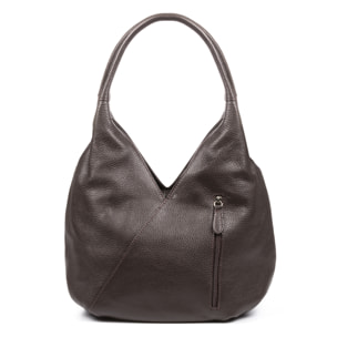 Ponteranica Borsa a spalla Donna. Pelle autentica Dollaro.