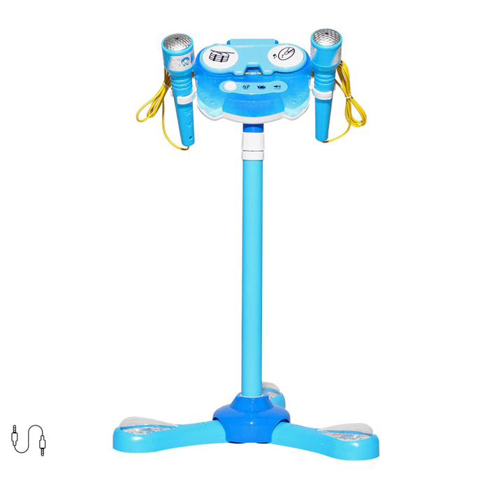 Kit karaoke per bambini con 2 microfoni e supporto