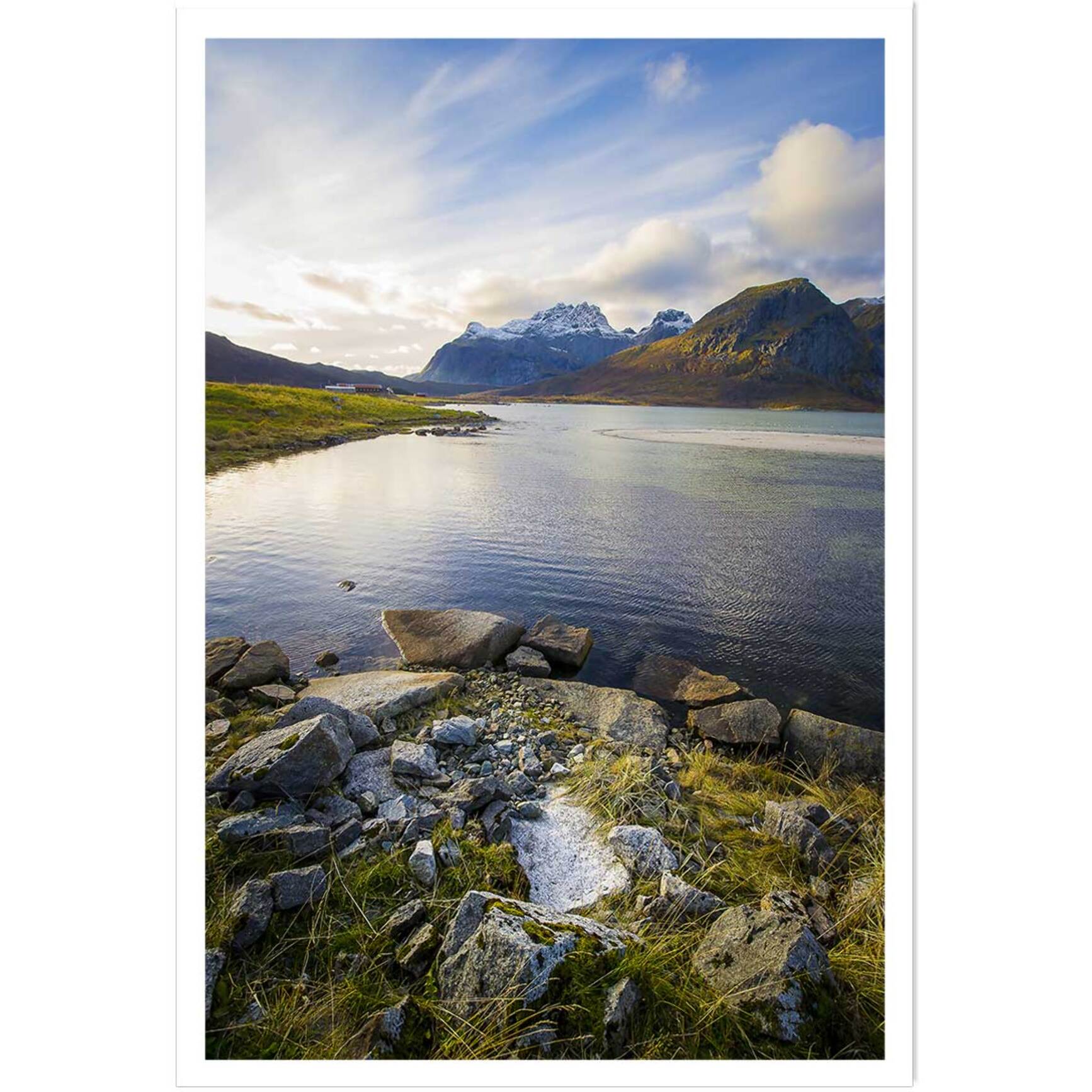 Affiche paysage lac glacière Affiche seule