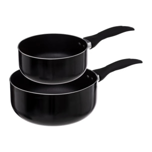 2 casseroles aluminium forgé 16/20cm