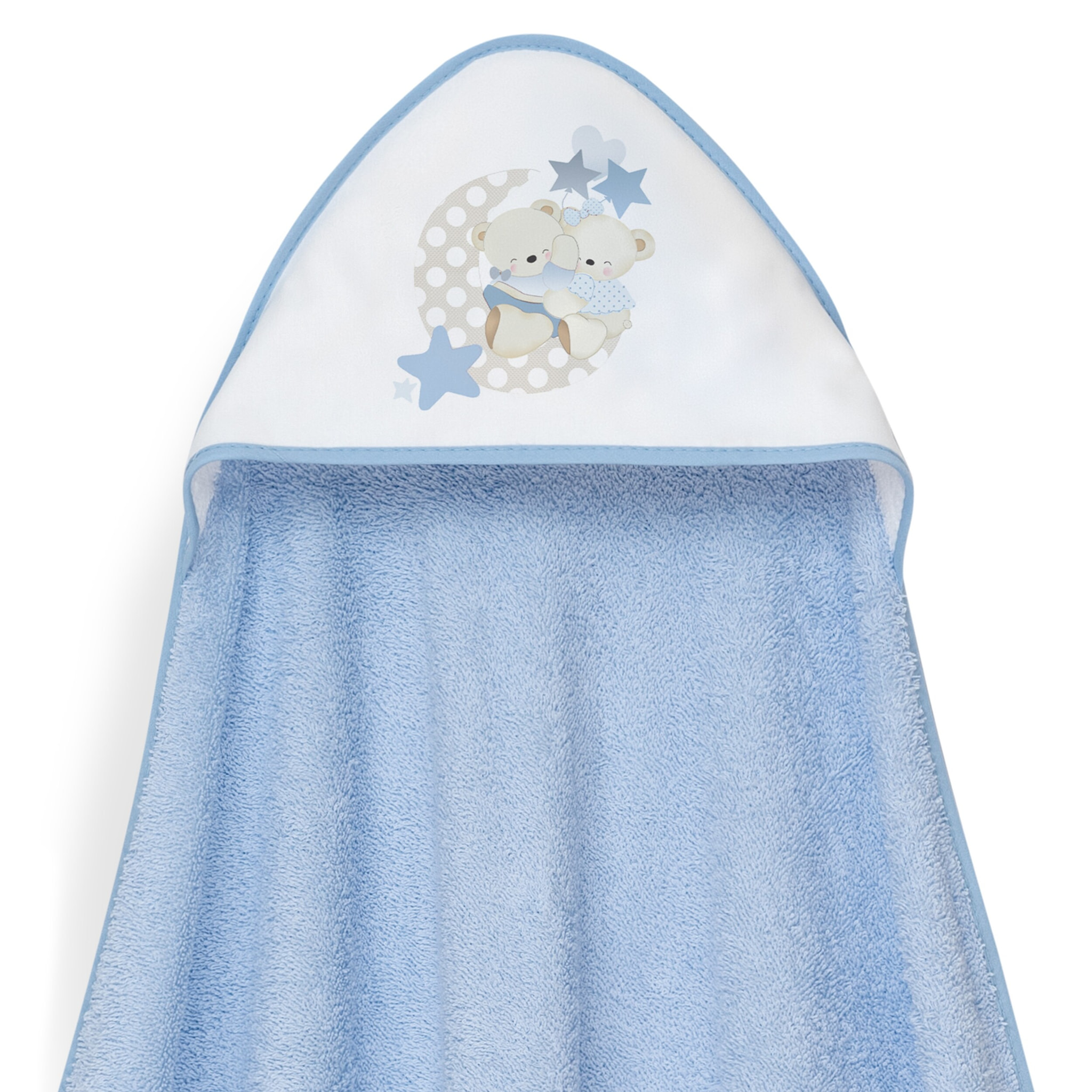 Capa Baño 1X1 Mod Lovely Bear+ Gorro Azul