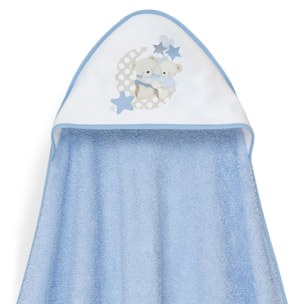 Capa Baño 1X1 Mod Lovely Bear+ Gorro Azul