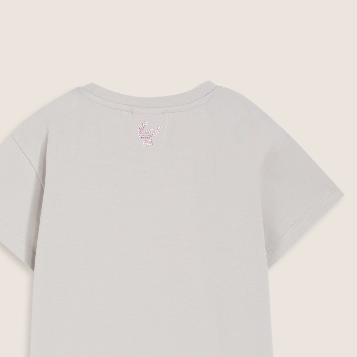 T-shirt Bambina Regular Fit con Logo FREDDY in Strass