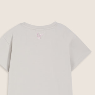 T-shirt Bambina Regular Fit con Logo FREDDY in Strass