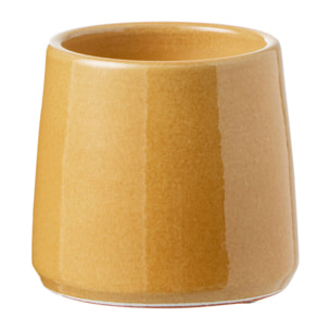 J-Line cache-pot Rond - céramique - ocre - extra small - 2 pcs - Ø 13.5 cm