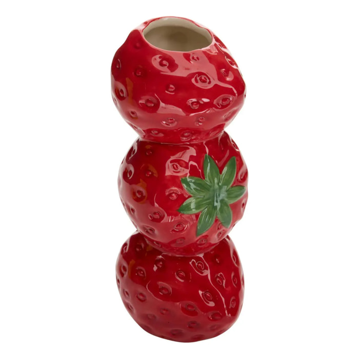 Vase Fruity Pastèque en céramique 10,5x8,5x19,8 cm