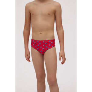 Slip da bagno da bambino con stampa di polipi