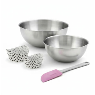 Set de 53 ustensiles de pâtisserie 50 moules à gâteaux 2 bols et 1 spatule pâtisserie Zenker Smart Pastry
