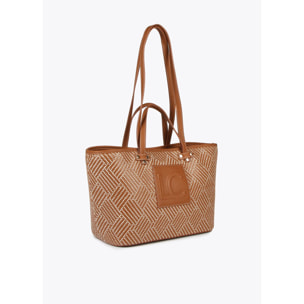 Borsa shopper intrecciata