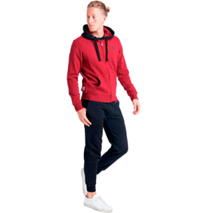Tuta da uomo con cappuccio e zip Leone 1947 Apparel Vintage Small Logo