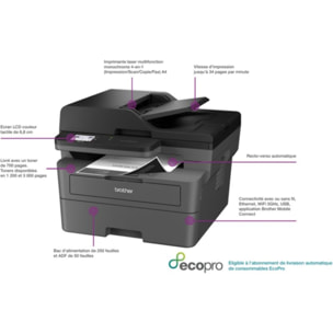 Imprimante multifonction BROTHER MFC-L2860DWE EcoPro