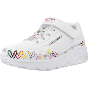 Zapatillas Niña Uno Lite Heart Craze Blanco