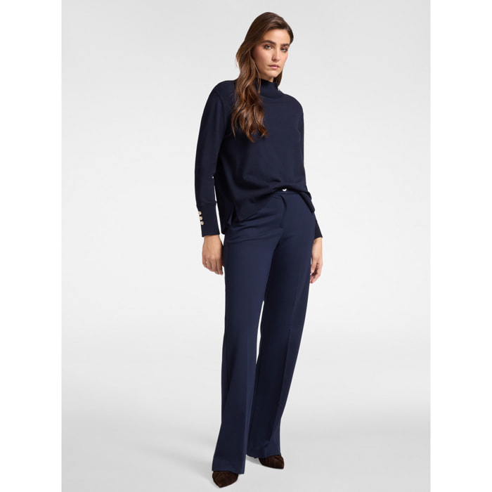 Elena Mirò - Pantaloni maschili in punto Milano - Blu