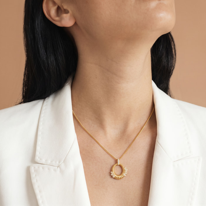 Collar Mame acabado oro amarillo 18k