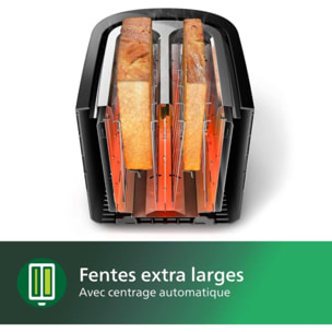 Grille-pain PHILIPS HD2650/90 Toaster Métal, 2 fentes, 950W