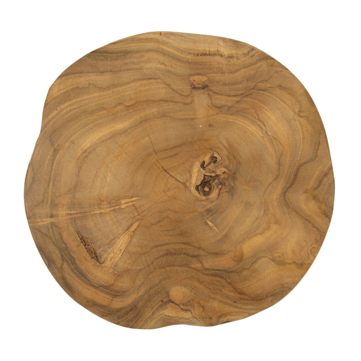 S/TASCHE POKON IN TEAK RIC. CM Ø 24X2 (PEZZI UNICI - NON RIP. IN SERIE)