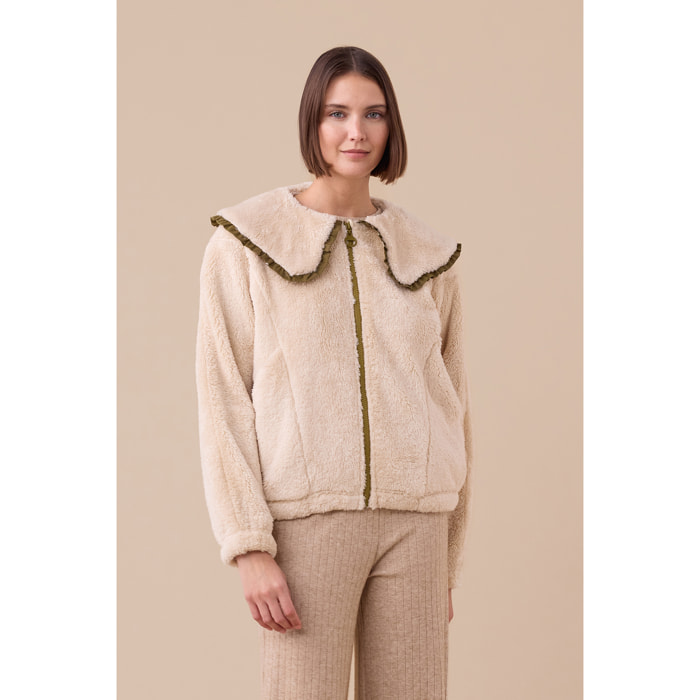 Giacca donna eco pelliccia articolo unito. Noidinotte