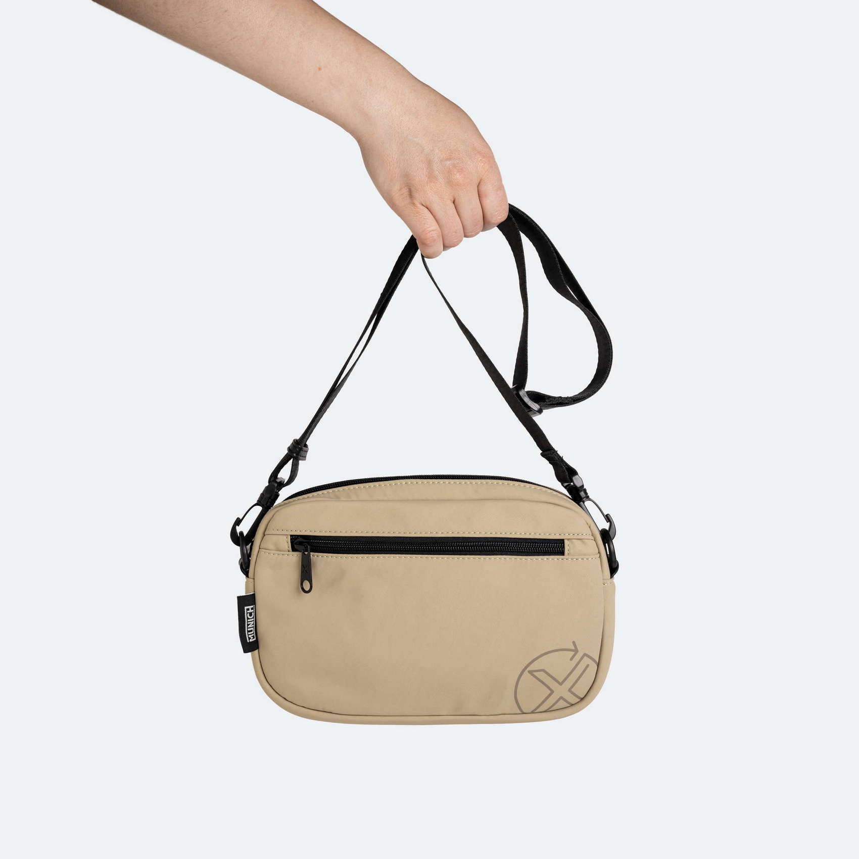 RECYCLED X CROSSBODY SAND