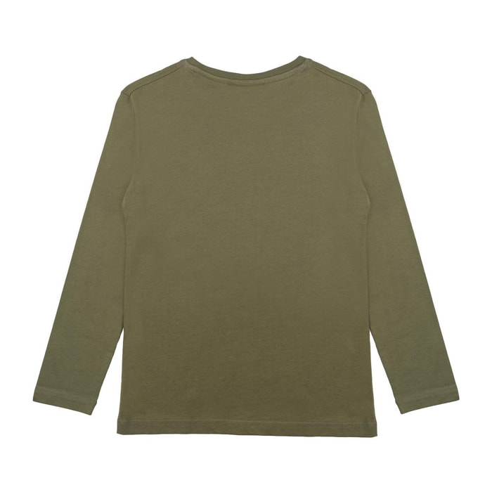 T-shirt da bambino a manica lunga con logo grande Leone 1947 Basic