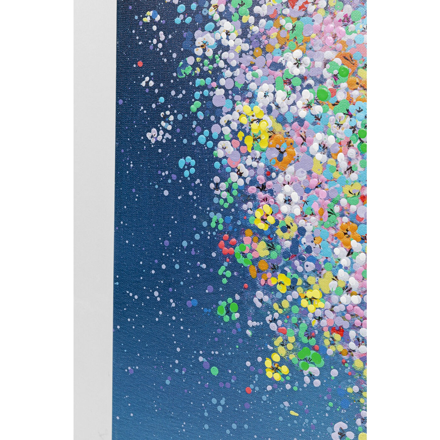 Peinture Touched éléphant fleurs nuit Kare Design