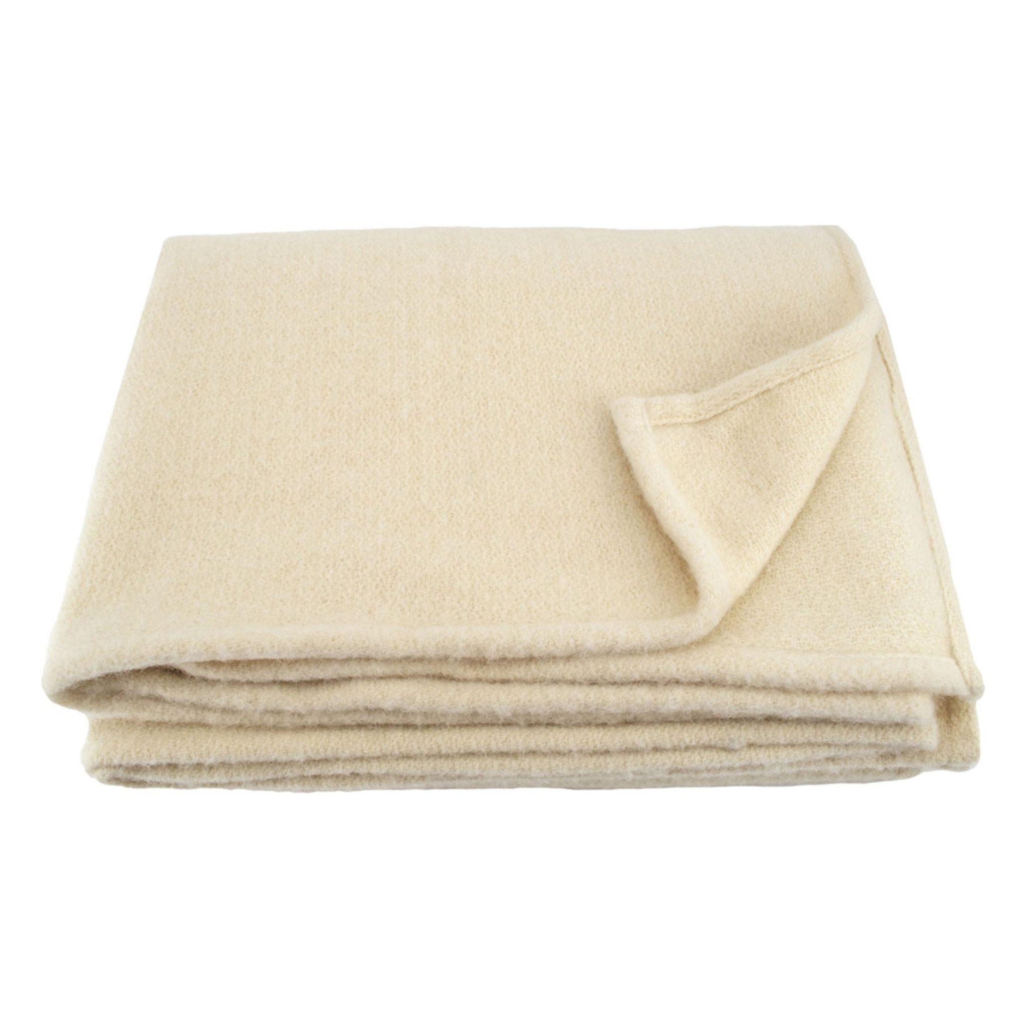 Couverture laine véritable - Naturel