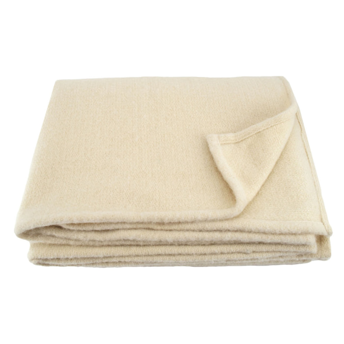 Couverture laine véritable - Naturel