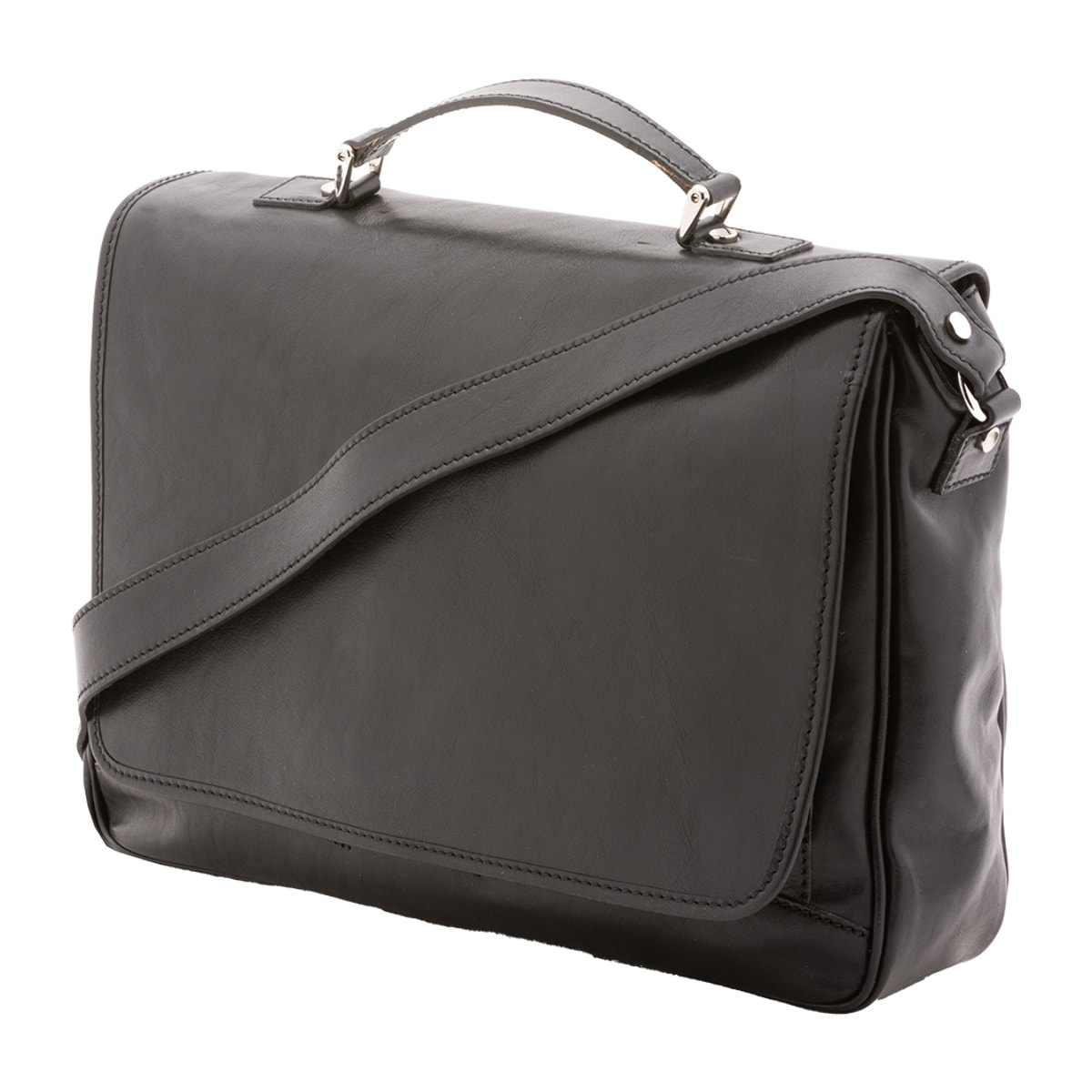 Borsa a mano  unisex In Vera pelle Made in Italy 40x30x9 cm