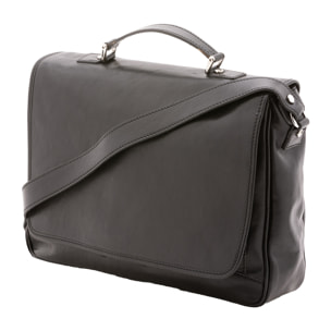 Borsa a mano  unisex In Vera pelle Made in Italy 40x30x9 cm