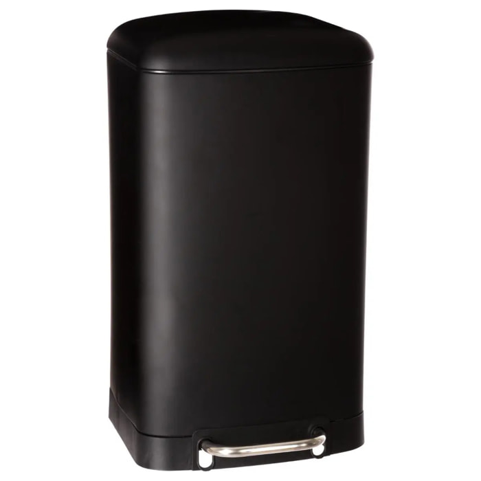 Poubelle à pédale métal 30L "Ariane" noir