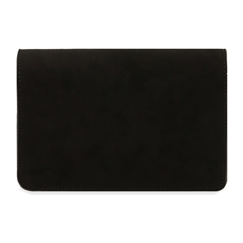 Borsa a tracolla minimal nera in microfibra