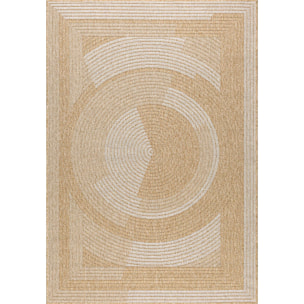 Nature - tapis effet jute blanc