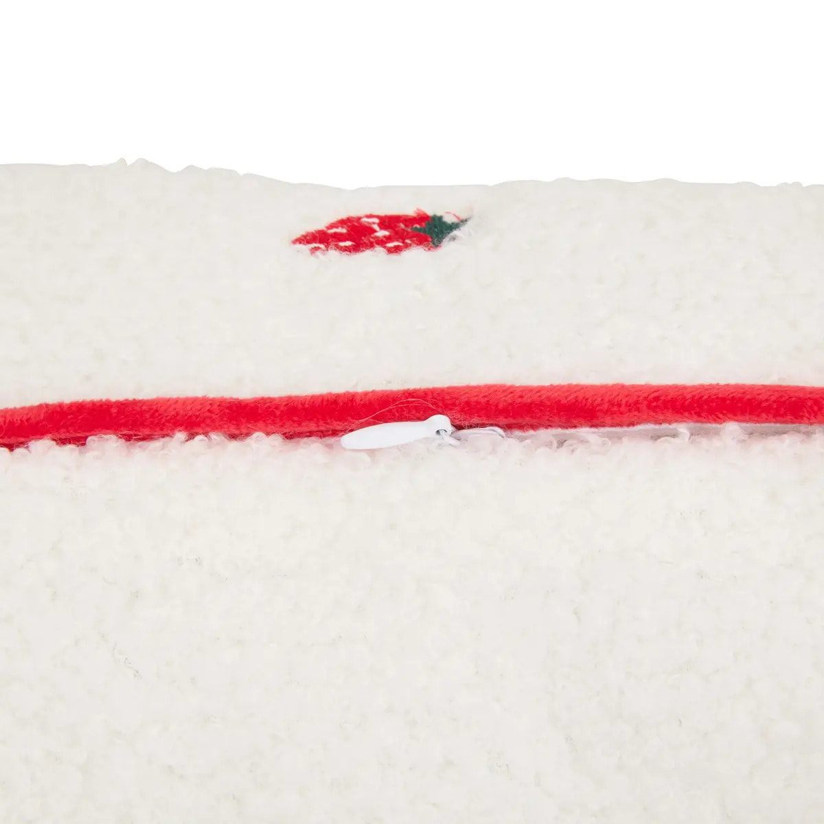 Coussin Fraci Fruits 50x30cm Blanc et Rouge