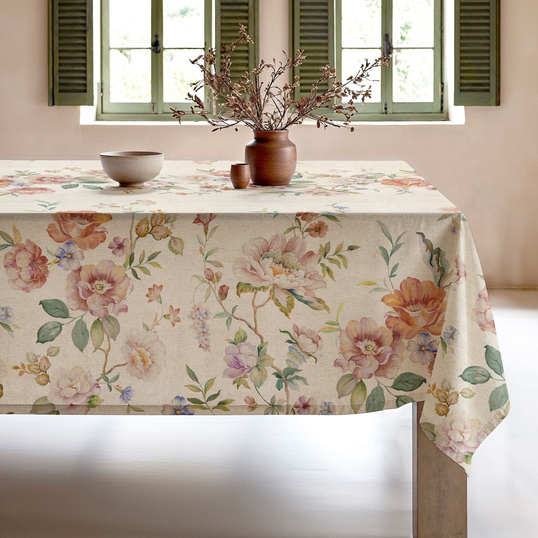 Nappe imprimée anti-tâches ANKARA MULTICOLORE