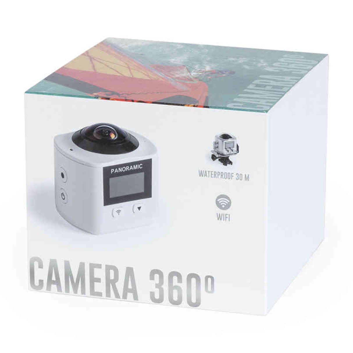 Action Camera 360° Logans. Video 2,5K, 16 megapixel, slow motion, sensore Sony.