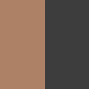 Mesita de noche Oksa Terracota - Negro