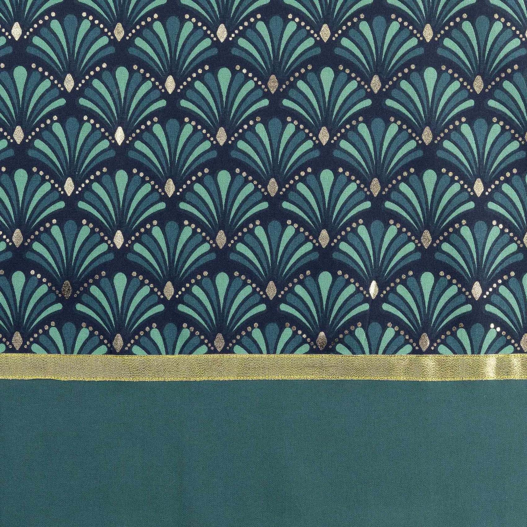 Rideau esprit art déco - Bleu