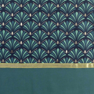 Rideau esprit art déco - Bleu