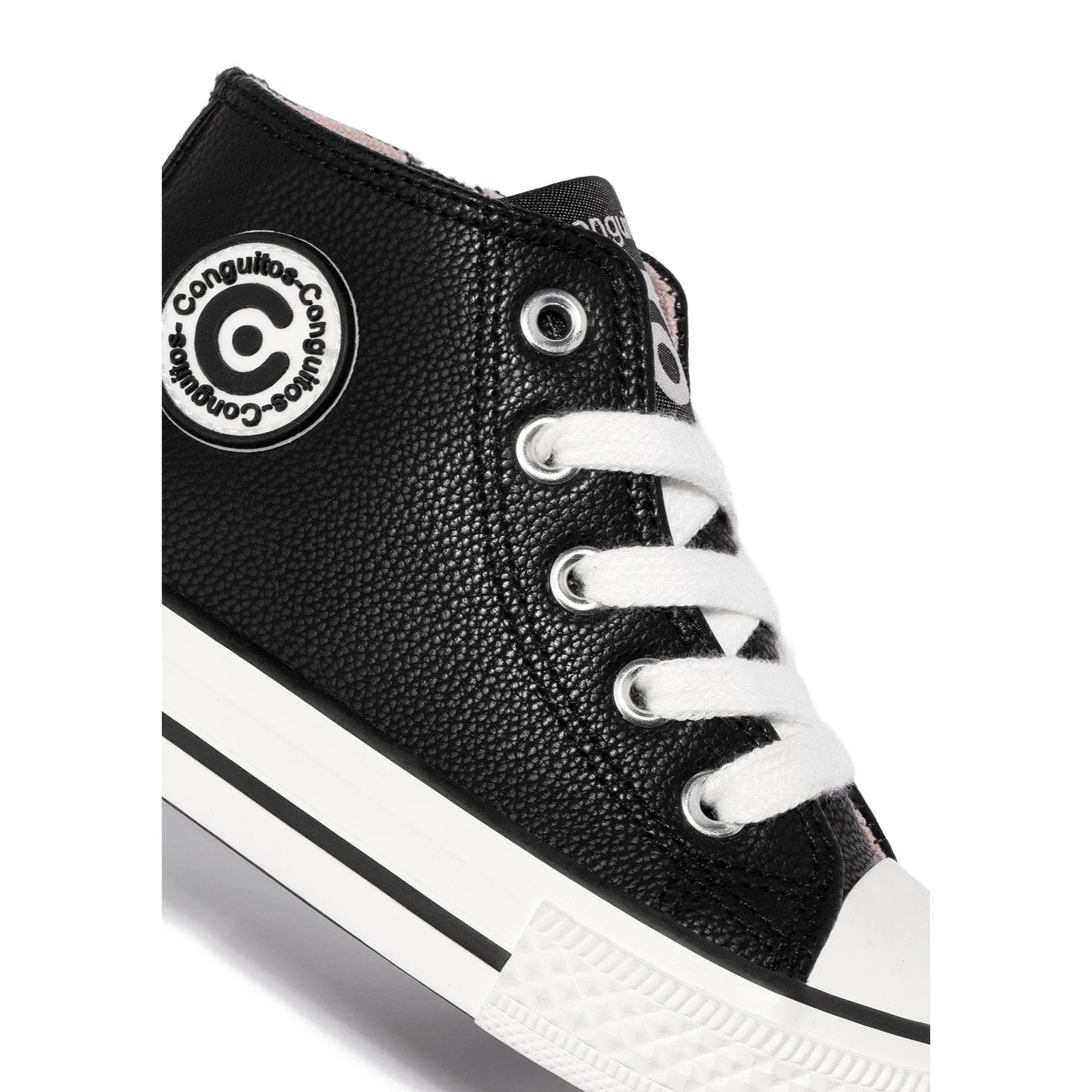Sneakers alte nere basic per bambini