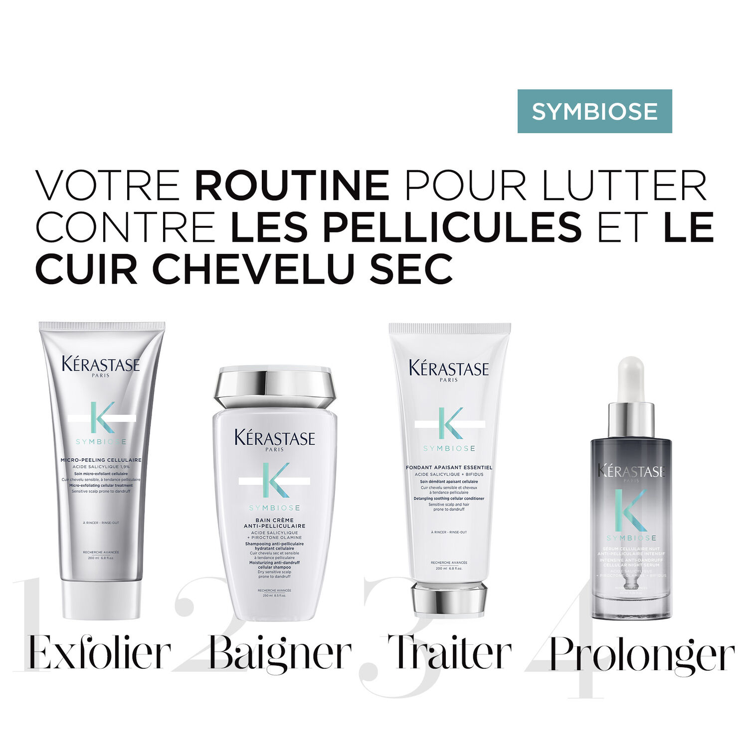 Symbiose - Shampoing anti-pelliculaire purifiant pour cuir chevelu gras et sensible