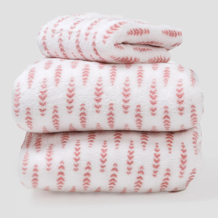 Juego de sábanas coralina Espiga rosa cuna