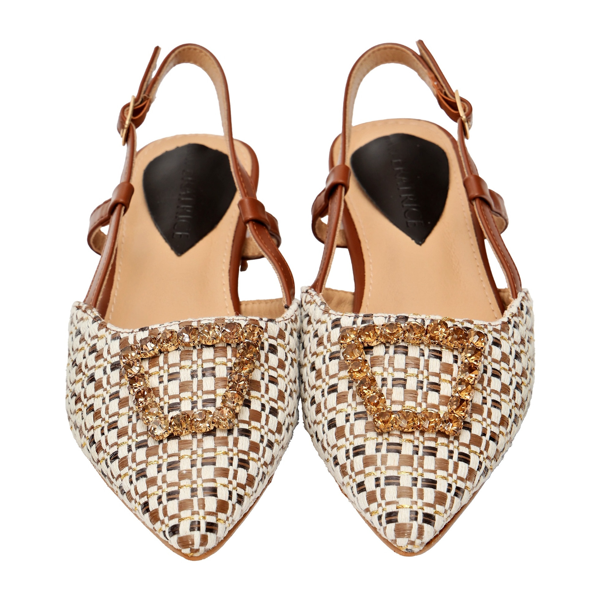 Sandali bassi - applicazione accessorio - tacco 2,5 cm