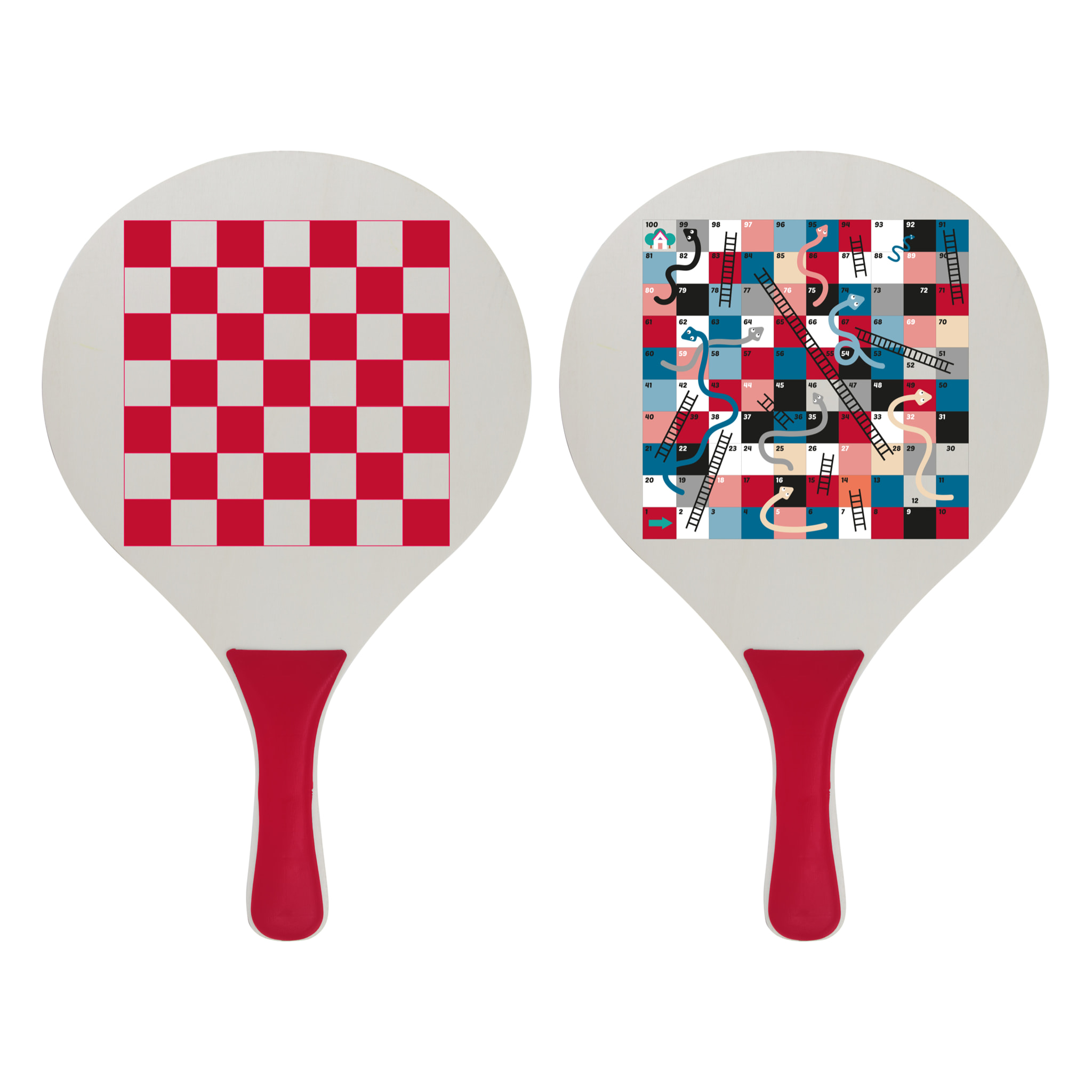 JEU 6 EN 1 RAQUETTE ET JEUX DE SOCIETE