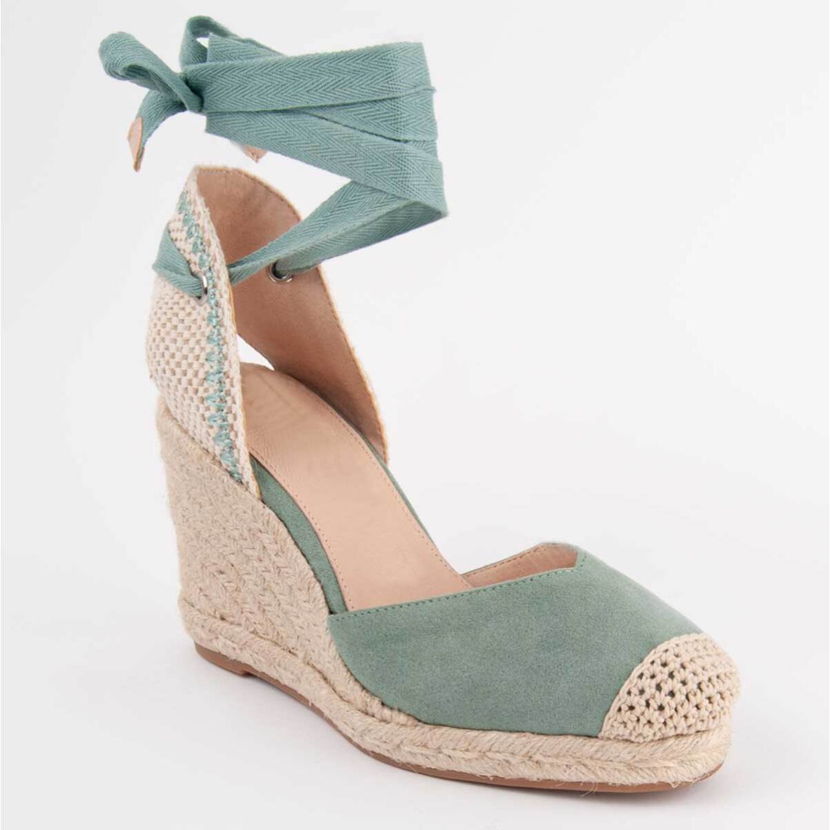 Alpargata De Cuña - Verde - Altura: 8 Cm