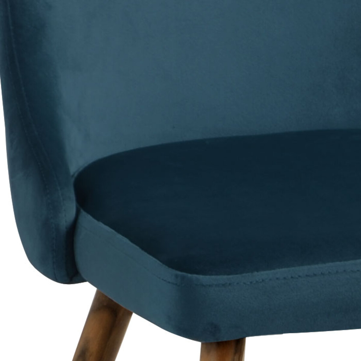 Lot de 2 chaises en velours bleu - Vinni